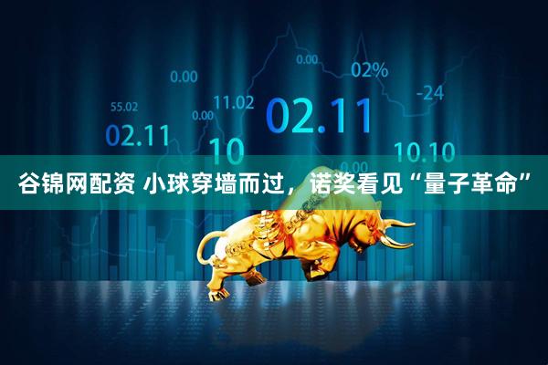谷锦网配资 小球穿墙而过，诺奖看见“量子革命”